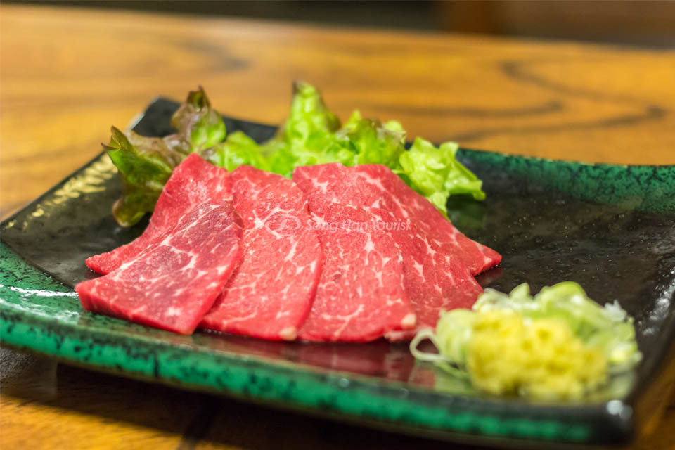 Basashi - Thịt ngựa sống Nhật Bản 