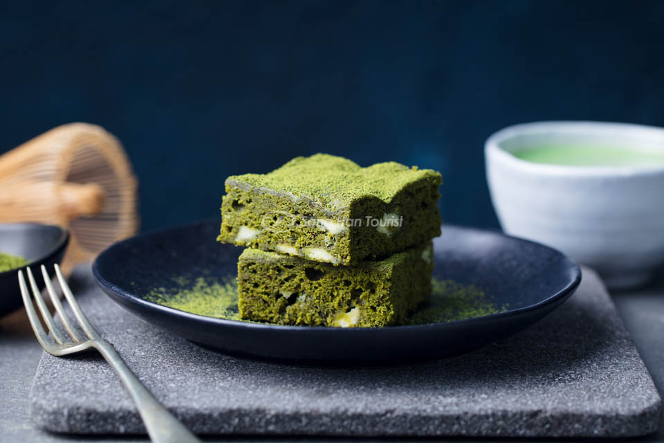 Bánh brownie matcha Nhật Bản 