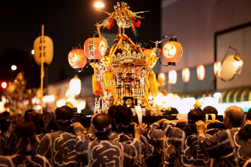 Hinh anh kieu ruoc long lay trong le hoi Zuiki Matsuri.