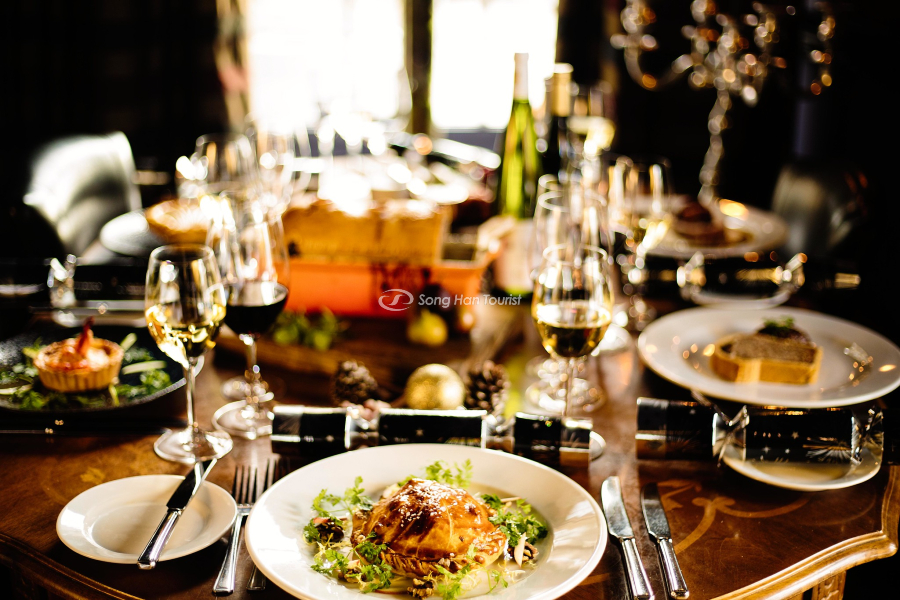 Bữa ăn tuyệt vời vào ngày lễ Noel