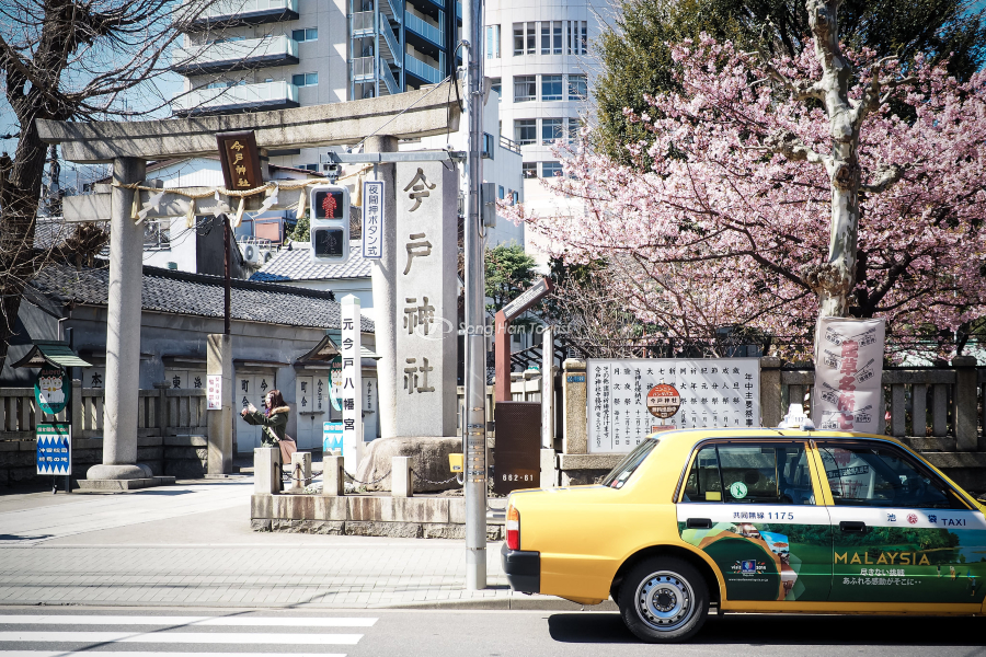 The gate leads to the entrance to the temple