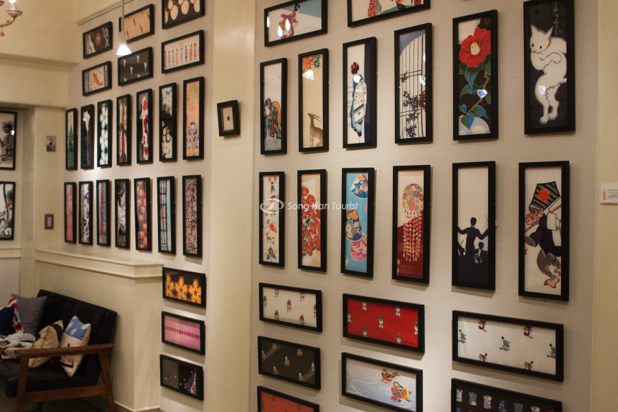 Cửa tiệm bán khăn Tenugui tại Nhật