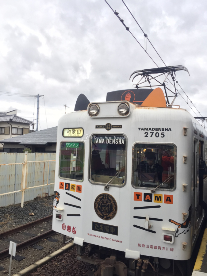 Đoàn tàu xinh xắn với hình tượng chú mèo Tama