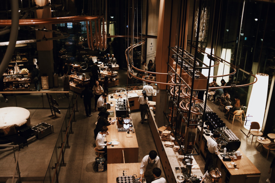 Không gian quán rộng lớn hơn 3000m2