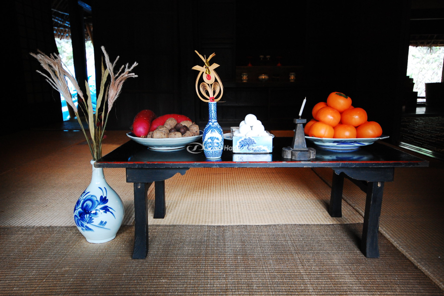 Mâm bánh vào ngày lễ hội mùa thu Nhật Bản