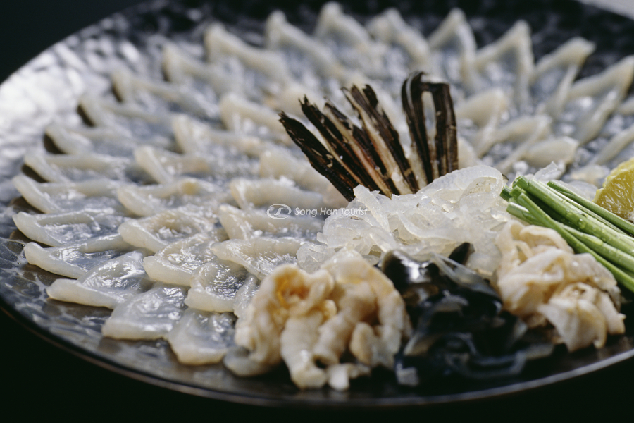 Món Sashimi cá nóc với vị ngon đặc biệt