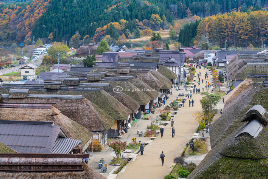Mùa thu Nhật Bản tại thị trấn Ouchi-juku