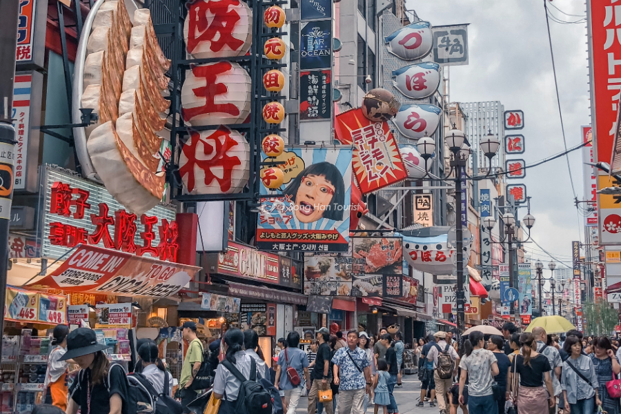 Osaka Nhật Bản nổi tiếng là thành phố ẩm thực của Châu Á