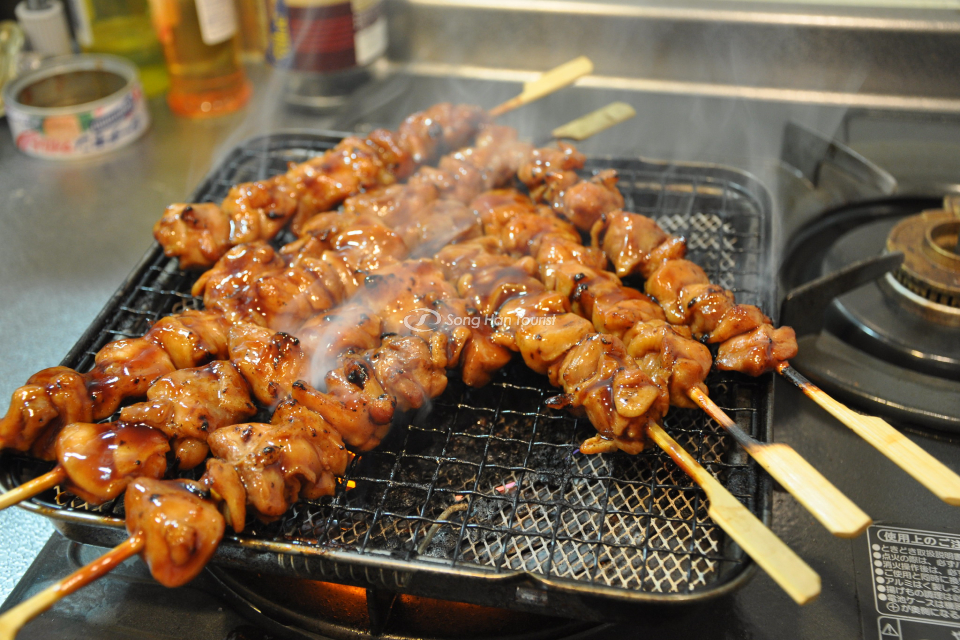 Thịt gà xiên nướng hấp dẫn mùa hè
