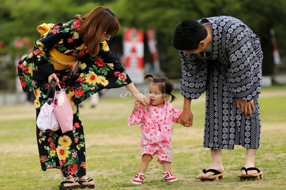 Yukata phù hợp cho cả nam và nữ 