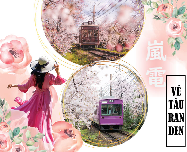 DU LỊCH NHẬT BẢN TỰ TÚC - DẠO QUANH KYOTO TRÊN CHUYẾN XE ĐIỆN 100 NĂM TUỔI VỚI VÉ RANDEN 1 NGÀY