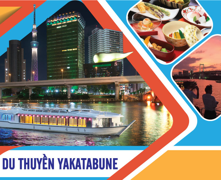 DU LỊCH TOKYO - TẬN HƯỞNG SỰ SANG TRỌNG TRÊN DU THUYỀN YAKATABUNE