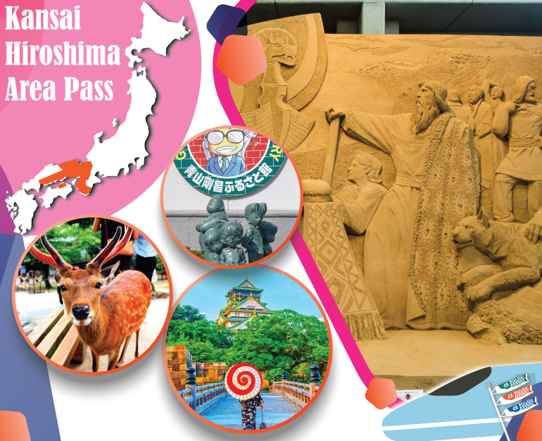 DU LỊCH NHẬT BẢN CÙNG VÉ TÀU JR KANSAI - HIROSHIMA 5 NGÀY