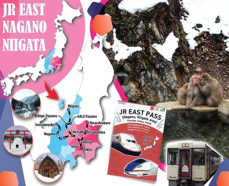 DU LỊCH NHẬT VỚI VÉ TÀU JR EAST NAGANO, NIIGATA AREA PASS