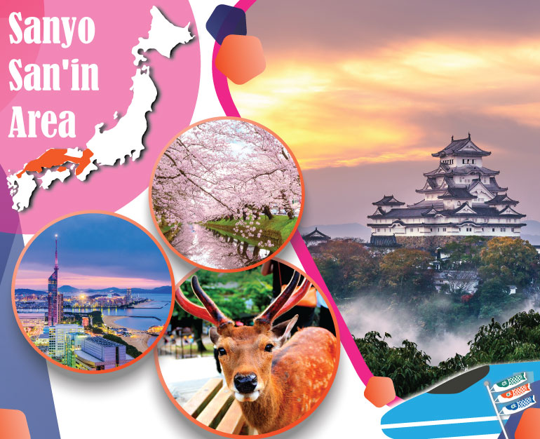 DU LỊCH NHẬT BẢN TỰ TÚC CÙNG VÉ TÀU SANYO - SAN’IN AREA PASS 7 NGÀY