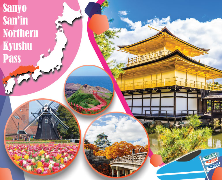 DU LỊCH NHẬT CÙNG VÉ TÀU SANYO-SAN’IN NORTHERN KYUSHU PASS 7 NGÀY