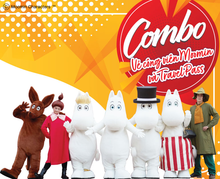 Du lịch Nhật - Combo Vé tham quan công viên Moomin và vé Travel Pass