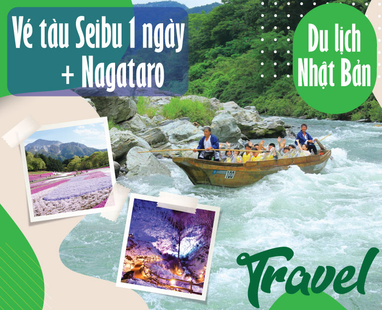 DU LỊCH NHẬT BẢN - VÉ TÀU SEIBU 1 NGÀY + NAGATORO