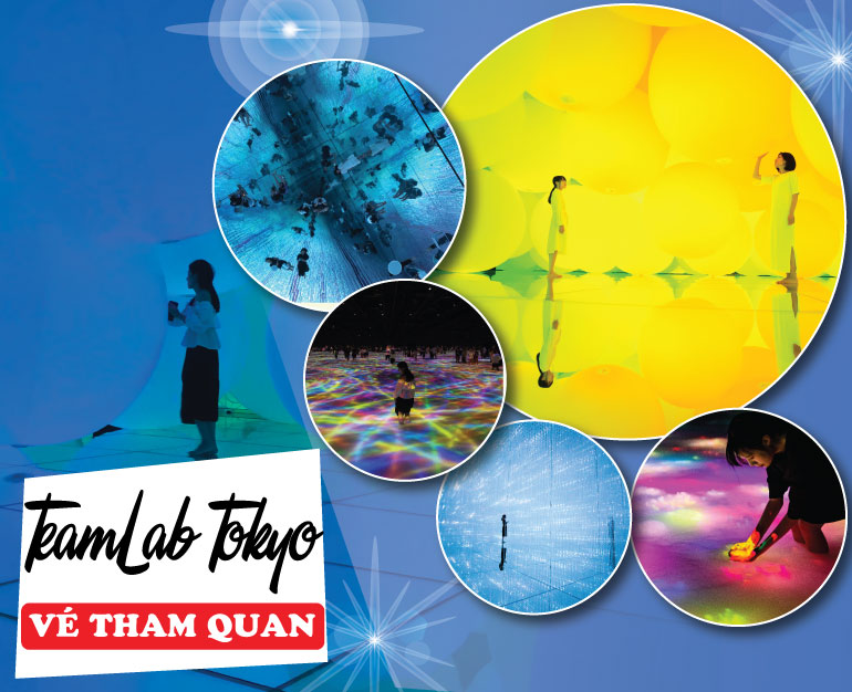 DU LỊCH TOKYO TRẢI NGHIỆM KHÔNG GIAN ÁNH SÁNG TẠI TEAMLAB PLANETS TOKYO